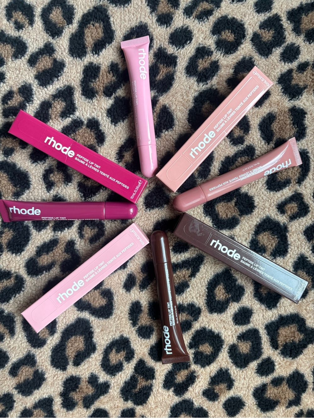 RHODE Hydrating Lip Tints — Pink, Mauve, Berry & Brown Set